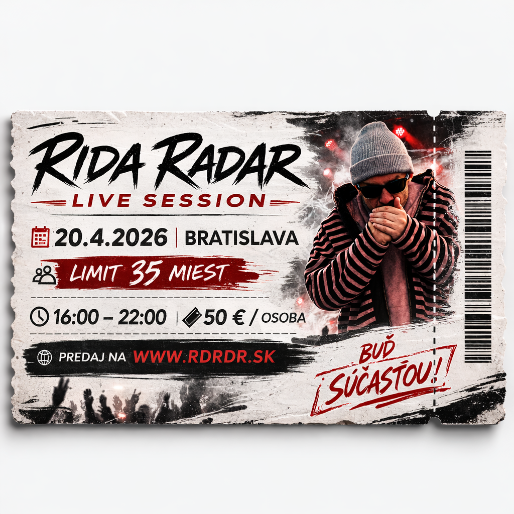 Rida Radar Meet and Greet + live Session / 20.4. Bratislava