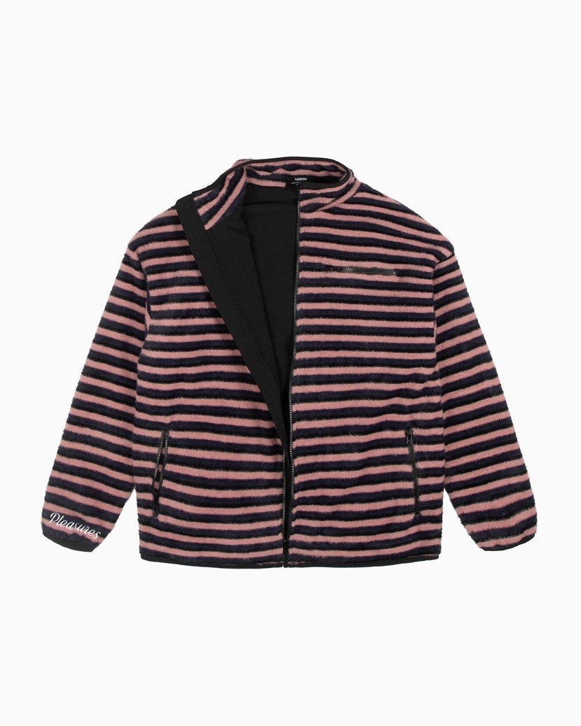 PLEASURES Caterpillar Stripe Fleece Jacket (9,5/10)